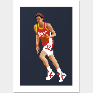 Jon Koncak Pixel Dribble Posters and Art